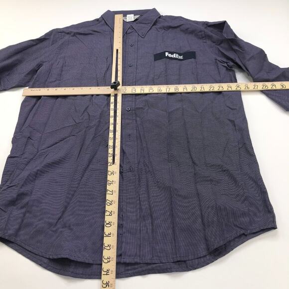 FedEx Dan Herman 17.5 / 35 NEW Without Tags Employee Uniform Purple - Picture 3 of 8